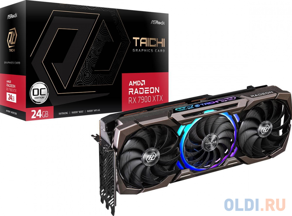 Видеокарта ASRock Radeon RX 7900 XTX Taichi 24GB OC 24576Mb