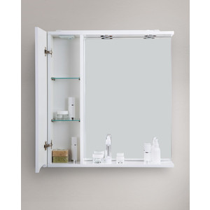 Зеркальный шкаф BelBagno Marino правый, белый (MARINO-SPC-900/750-1A-BL-P-R)