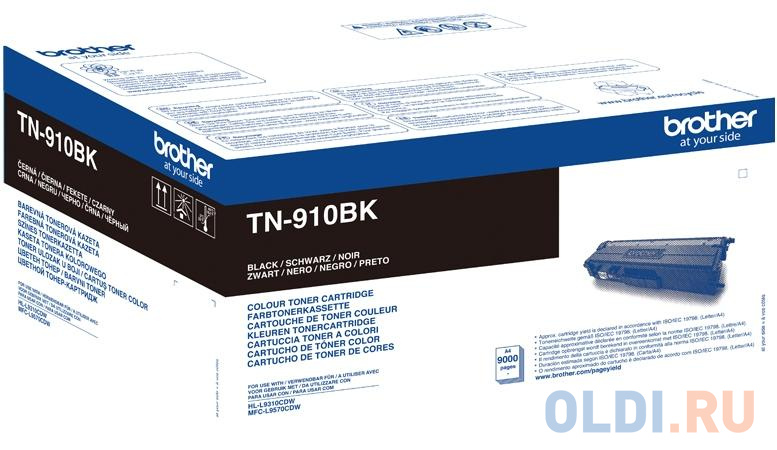 Тонер-картридж Brother TN910BK 9000стр Черный