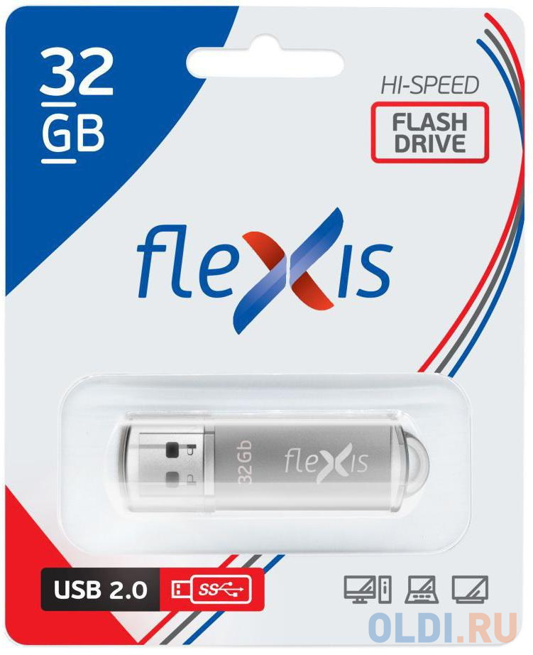 Флэш-драйв Flexis RB-108, 32 Гб, USB 2.0