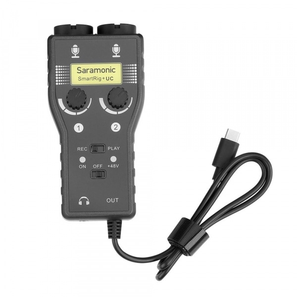 Адаптер для микрофона Saramonic SmartRig+ UC (вход XLR) двухканальный на USB-C