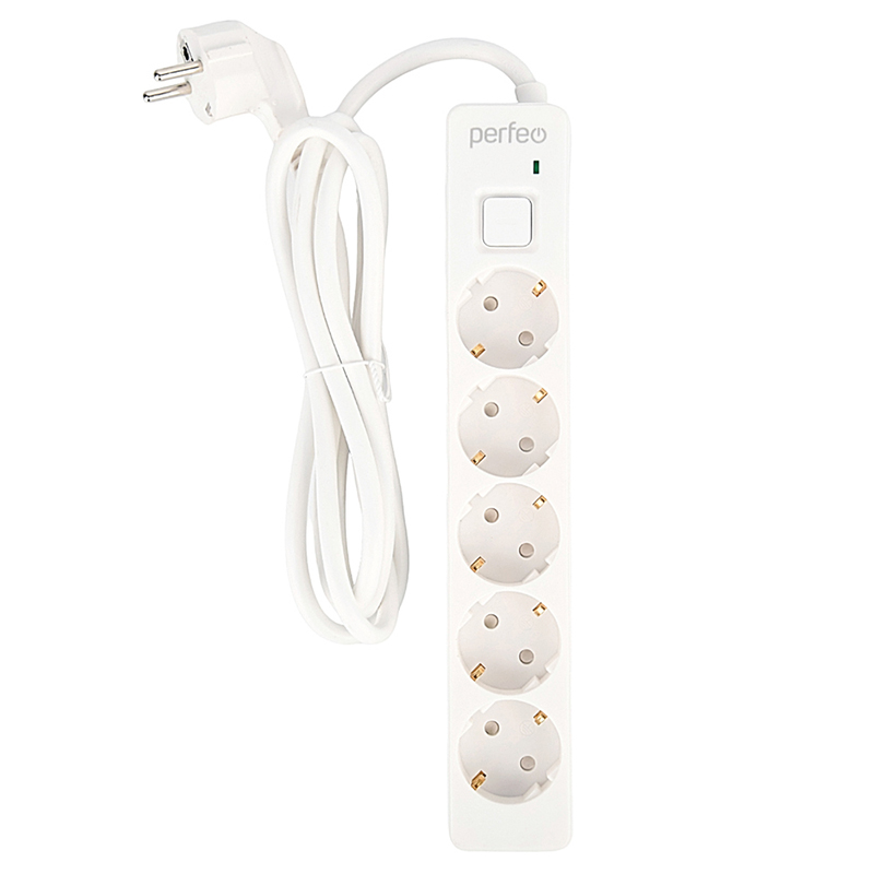 Сетевой фильтр Perfeo Real Stream 5 Sockets 1.8m White PF_E1504 в Москвe