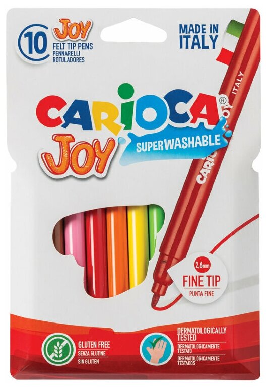 Фломастеры Carioca Joy, 10 шт. (40528)