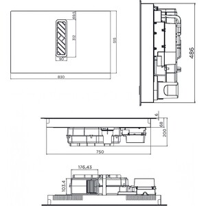 Индукционная варочная панель MAUNFELD MIHC834SF2BK в Москвe