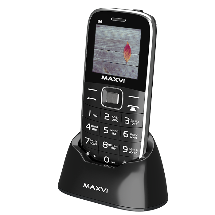 Мобильный телефон Maxvi B6 2.2", 176x220 TN, MediaTek MT6261D, 32.8Mb RAM, 32.8Mb, BT, 2-Sim, 1400mAh, черный в Москвe