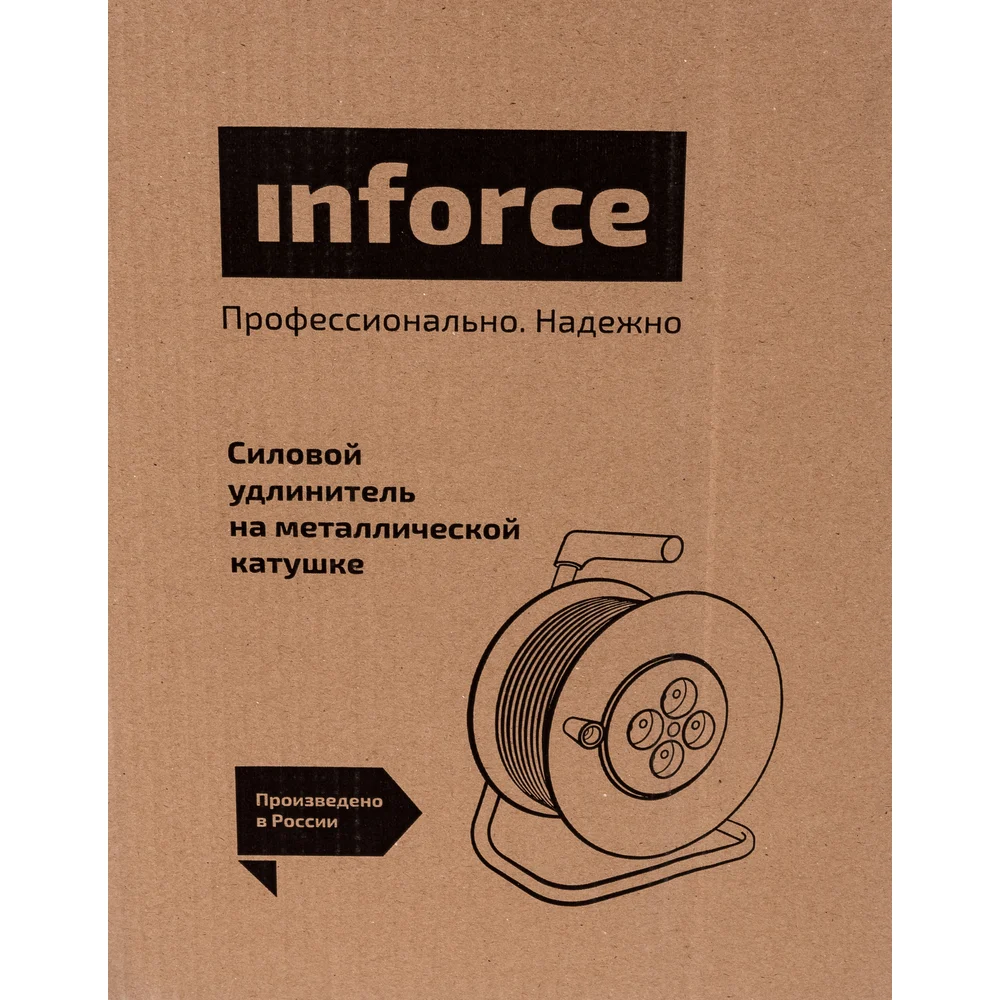 Силовой удлинитель на катушке Inforce