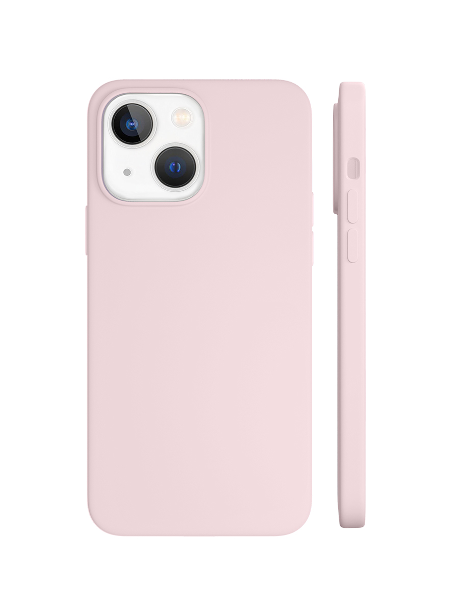 Чехол защитный VLP Silicone case with MagSafe для iPhone 14 Plus, светло-розовый