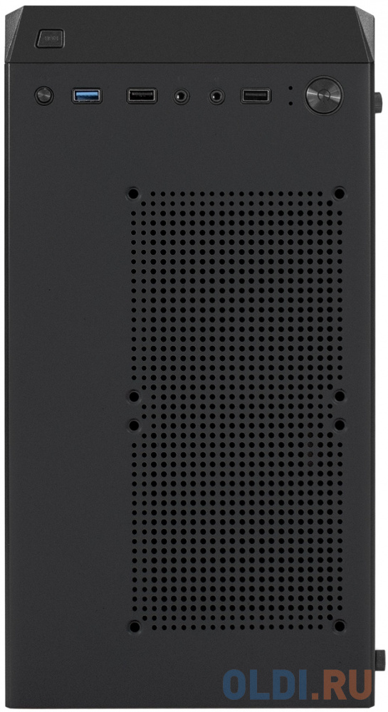 Корпус Miditower ExeGate Mistery Z4-NPX600 Black (ATX, БП 600NPX с вент. 12см, 2*USB+1*USB3.0, HD аудио, черный, вент. 12 см с RGB подсветкой, пылевые в Москвe