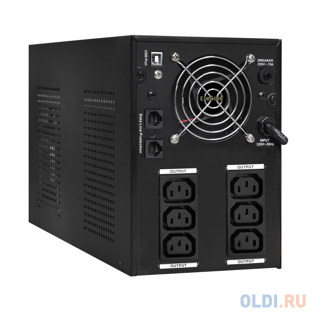 Exegate EP287659RUS ИБП ExeGate SpecialPro Smart LLB-3000.LCD.AVR.C13.RJ.USB <3000VA/1800W, LCD, AVR, 6*IEC-C13, RJ45/11, USB, Black>