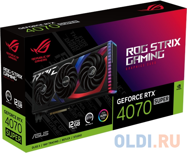 ASUS ROG-STRIX-RTX4070S-12G-GAMING//RTX4070S HDMI*2 DP*3 12G D6X; 90YV0KD1-M0NA00