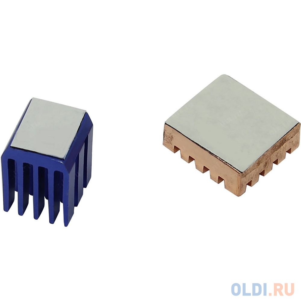 RA207   Набор радиаторов ACD Golden + Blue Heat Sink set  for Raspberry Pi3 B, Pi3 B+, Pi4