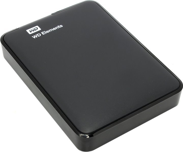 Внешний HDD WD Elements Portable 1Tb Black (WDBUZG0010BBK-WESN)