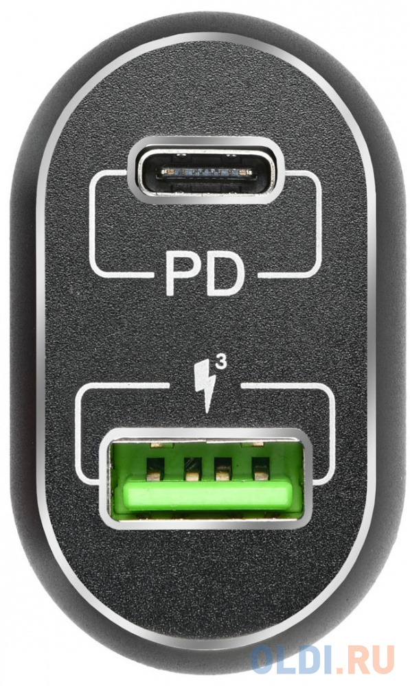 Автомобильное зарядное устройство ACD ACD-С632P-V1B 3/2/1.5 А USB-C черный
