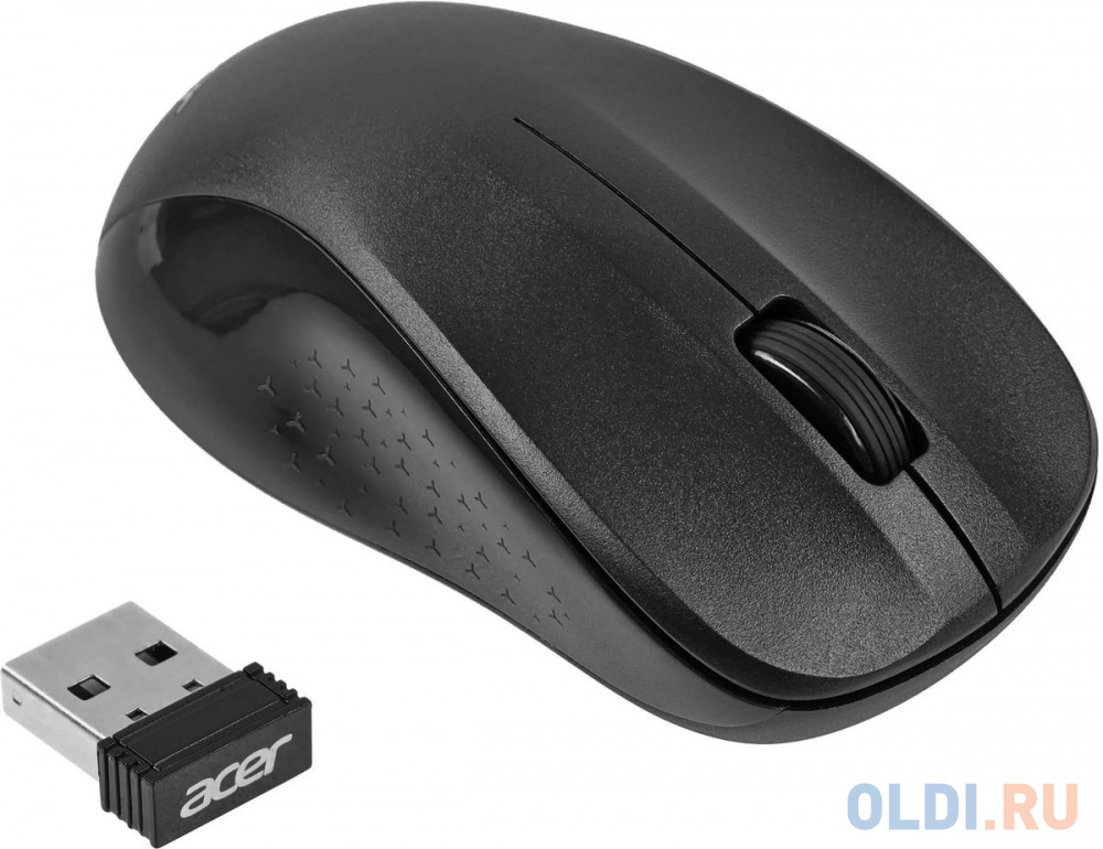 Мышь Acer OMR302 черный оптическая (1200dpi) беспроводная USB (3but)