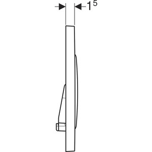 Кнопка смыва Geberit Sigma 20 нержавеющая сталь (115.882.SN.1)