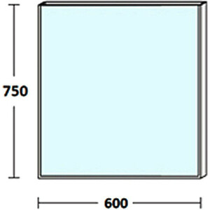 Зеркало De Aqua Сильвер 60х75 с подсветкой, медь (261678, 261794)