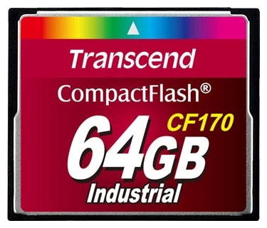 Карта памяти промышленная 64Gb CompactFlash Transcend (TS64GCF170)