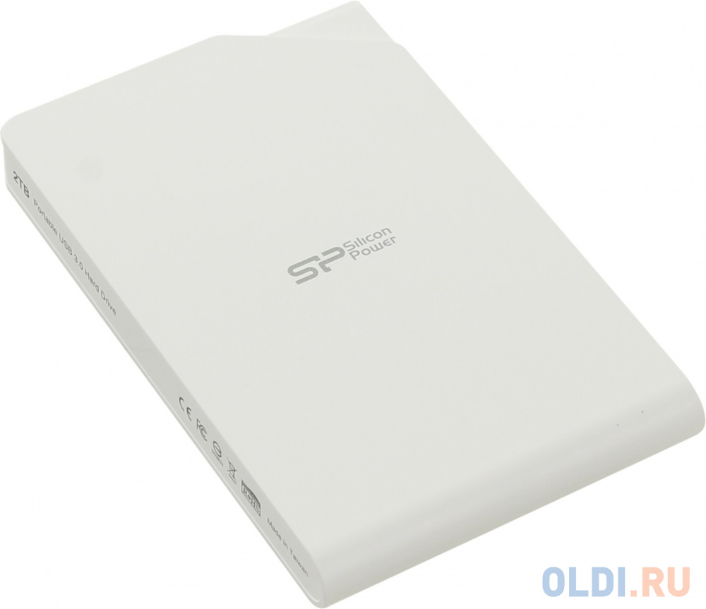 Внешний жесткий диск 2.5" USB3.0 2 Tb Silicon Power Stream S03 SP020TBPHDS03S3W белый