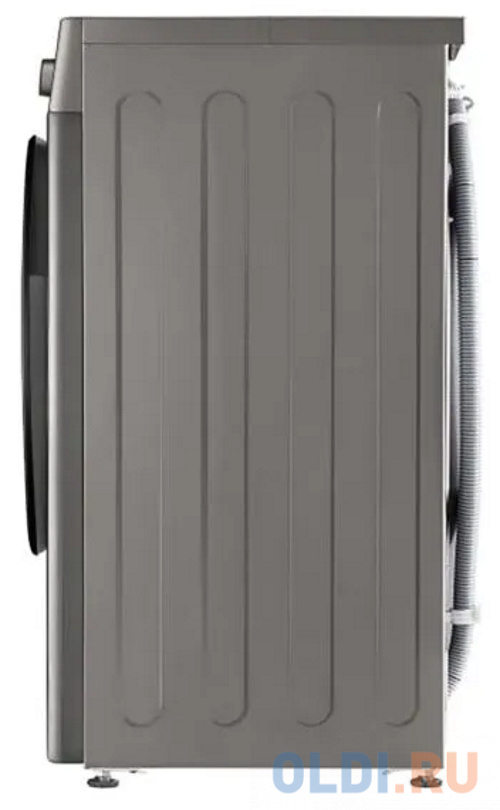 Стиральная машина LG Electronics/ Узкая стиральная машина с функцией пара, 85x60x45, 7 кг, 1200 об/мин, дисплей LED, корпус серебристый/люк черный