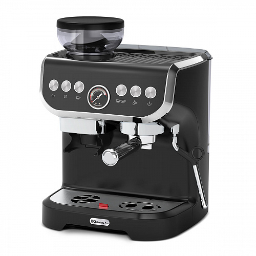 Кофеварка рожковая BQ CM5000, 1.56 кВт, кофе молотый / зерновой, 2 л, капучинатор, черный