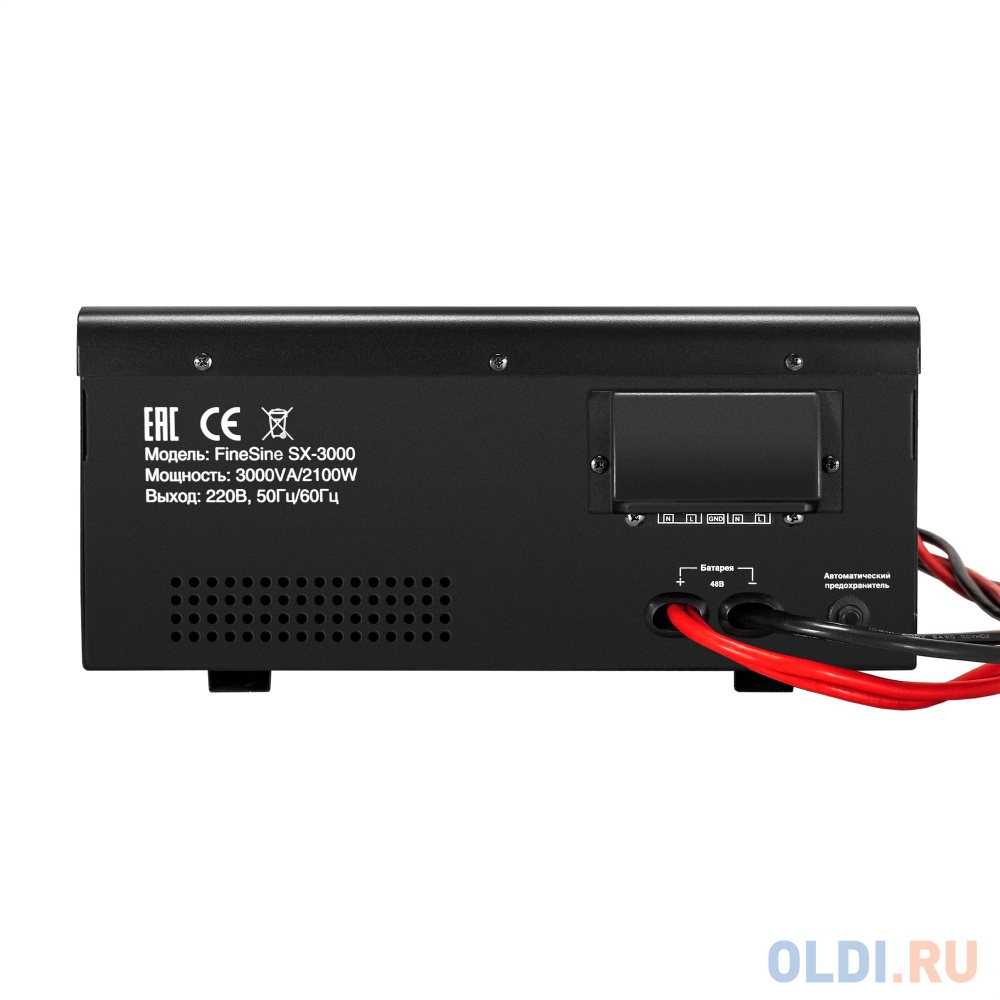 Комплект ИБП EX296003RUS + батарея 55Aч EX285652RUS 4шт (инвертор, синус, для котла, настенный) ExeGate FineSine SX-3000.LCD.AVR.2SH.T <3000VA/2100