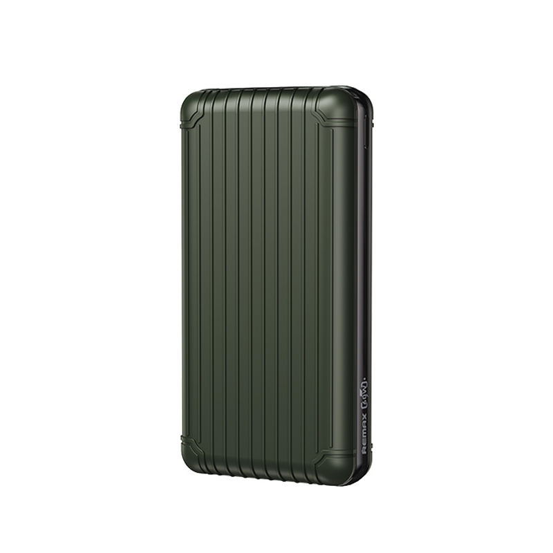Портативный аккумулятор (Powerbank) Remax Baonen Series PD-P85, 20000mAh, 3xUSB, 3A, Type-C, QC, темно-зеленый (6971278729136)