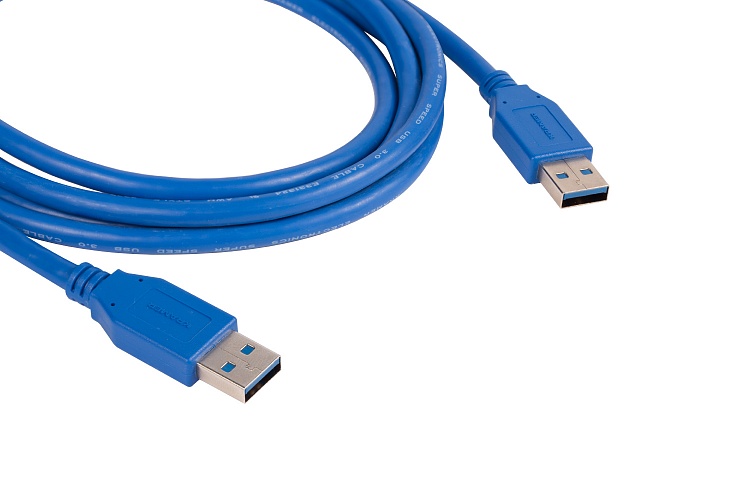 Кабель USB 3.0(Am)-USB 3.0(Am) 1.8 м, синий Kramer C-USB3/AA-6 (96-0230006)