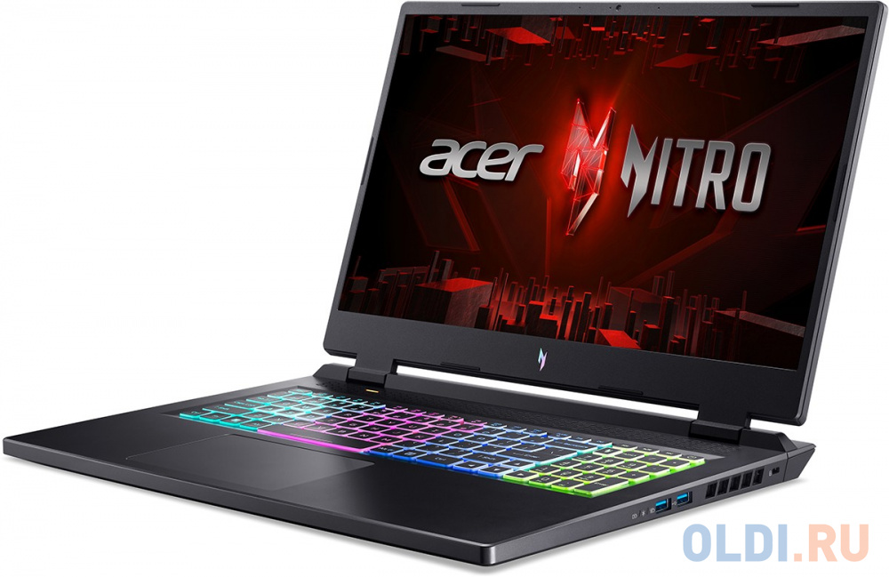 Ноутбук игровой Acer Nitro 17 AN17-41-R2CT, 17.3",  IPS, AMD Ryzen 9 7940H 4ГГц, 8-ядерный, 32ГБ DDR5, 1ТБ SSD,  NVIDIA GeForce  RTX 4070 для ноу