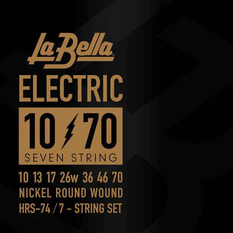 Струны La Bella HRS-74 для 7-ми струнной электрогитары 010-070
