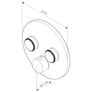 Термостат для ванны Am.Pm Inspire V2.0 TouchReel с механизмом (F50A85700, F100100)