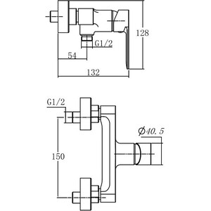 Смеситель для душа Aquanet AF300-30B Passion черный (243296)