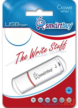 Внешний накопитель 8Gb USB Drive <USB2.0 Smartbuy Crown White (SB8GBCRW-W)