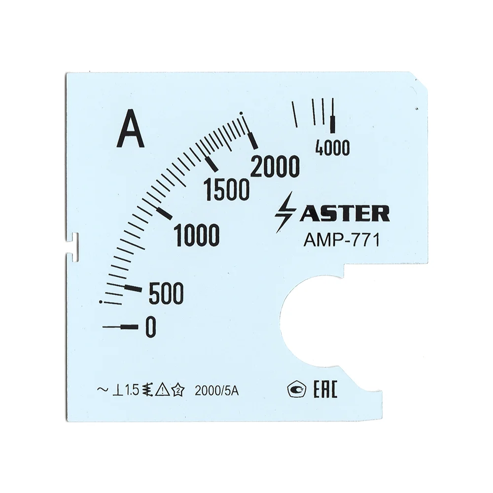 Шкала к амперметру AMP-771 ASTER