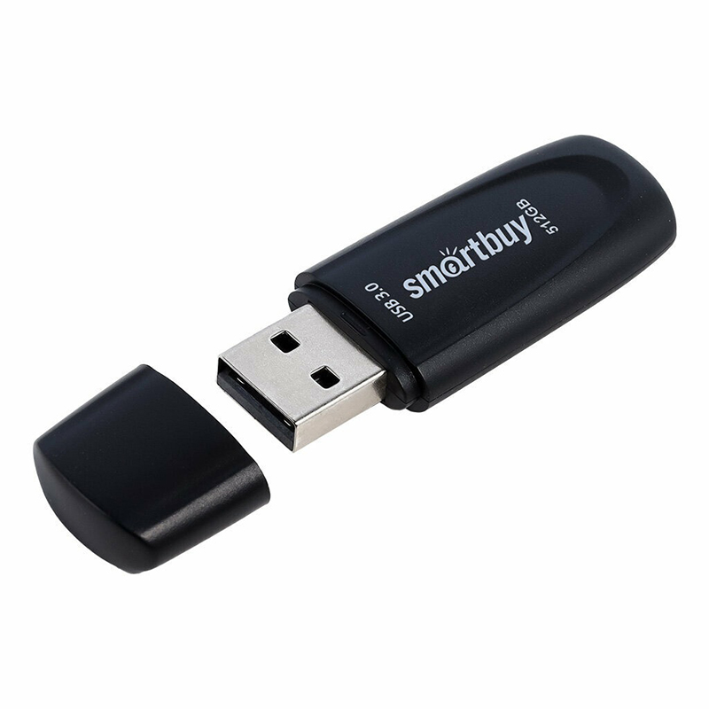 USB Flash Drive 512Gb - SmartBuy Scout USB 3.1 Black SB512GB3SCK