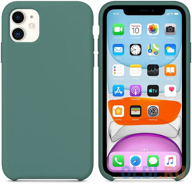 Чехол moonfish MF-LSC-061 (для Apple iPhone 11, цвет темно-зеленый) в Москвe