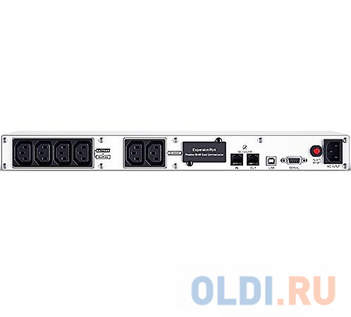 UPS CyberPower OR600ERM1U Line-Interactive 600VA/360W USB/RS-232/SNMPslot /RJ11/45 (4+2 IEC С13)