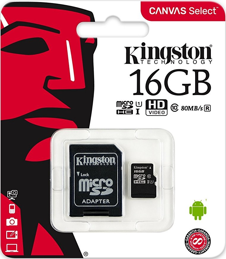 Карта памяти MicroSDHC Kingston