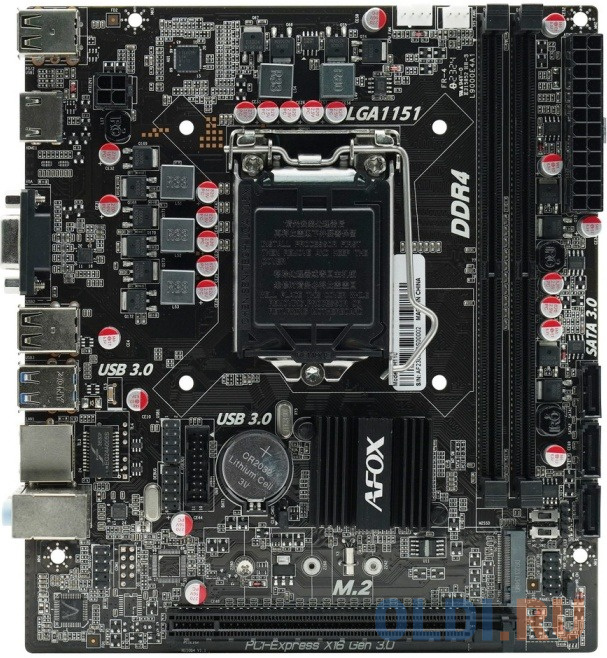 IH110D4-MA5-V2 AFOX motherboard intel H110, INTEL Socket 1151, 1000Mbps, Micro-ATX