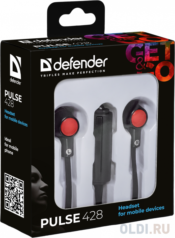 Гарнитура Defender Pulse 428 черный в Москвe