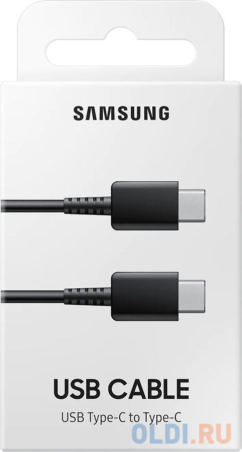 Кабель USB Type C 1м Samsung EP-DA705 круглый черный