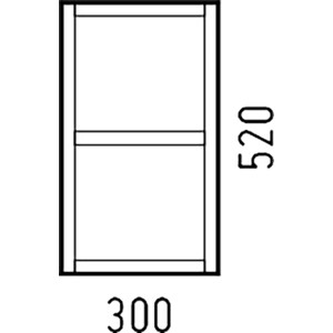 Полка Corozo Лорена 30х50 лайн (SD-00001069)