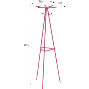 Вешалка напольная Мебелик Галилео 217 розовый (П0005252) в Москвe