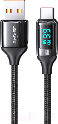 Кабель USB Type-C(m)-USB Type-C(m), 5A 3 м, черный USAMS U78 US-SJ559 (SJ559USB01)
