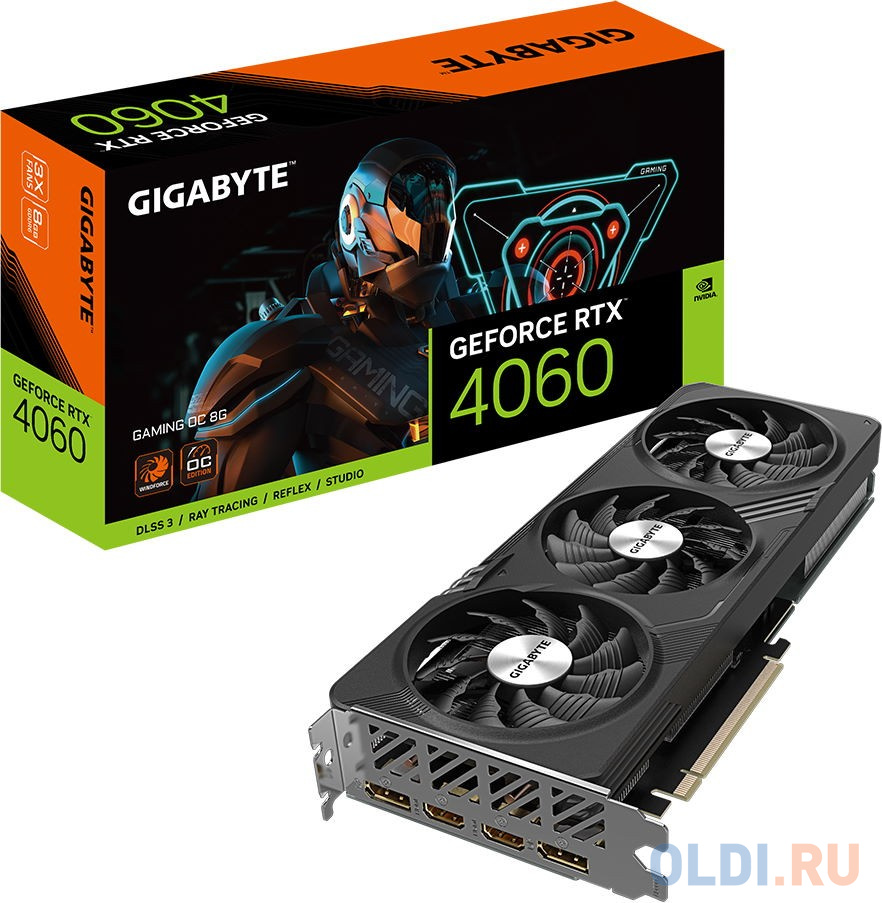 Видеокарта GigaByte nVidia GeForce RTX 4060 GAMING OC 8GB 8192Mb