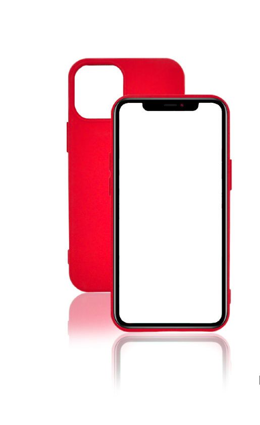 Чехол Innovation для APPLE iPhone 12 Mini Silicone Soft Inside Red 18007