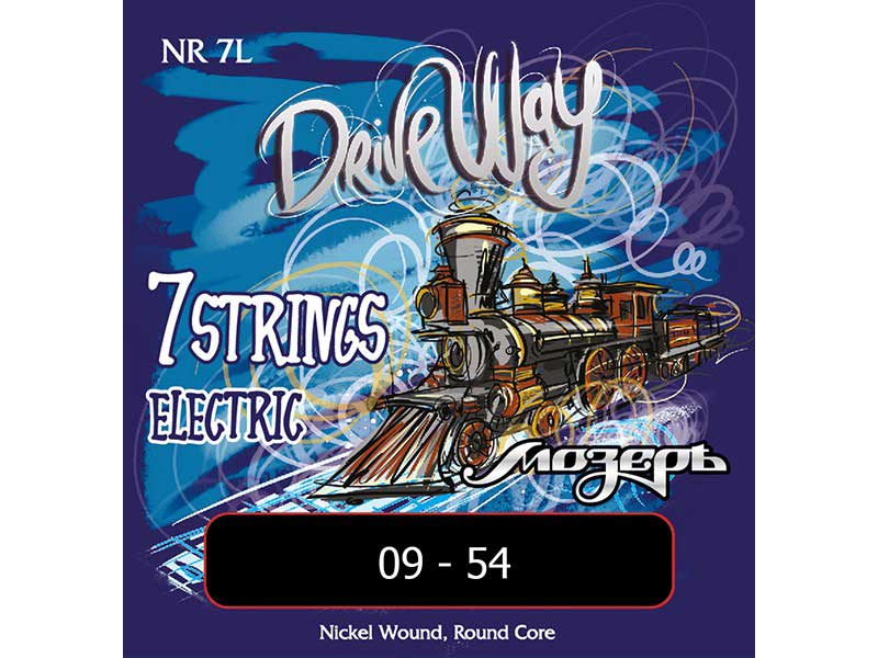 Струны Мозеръ NR-7L Drive Way 9-54 для 7-струнной электрогитары