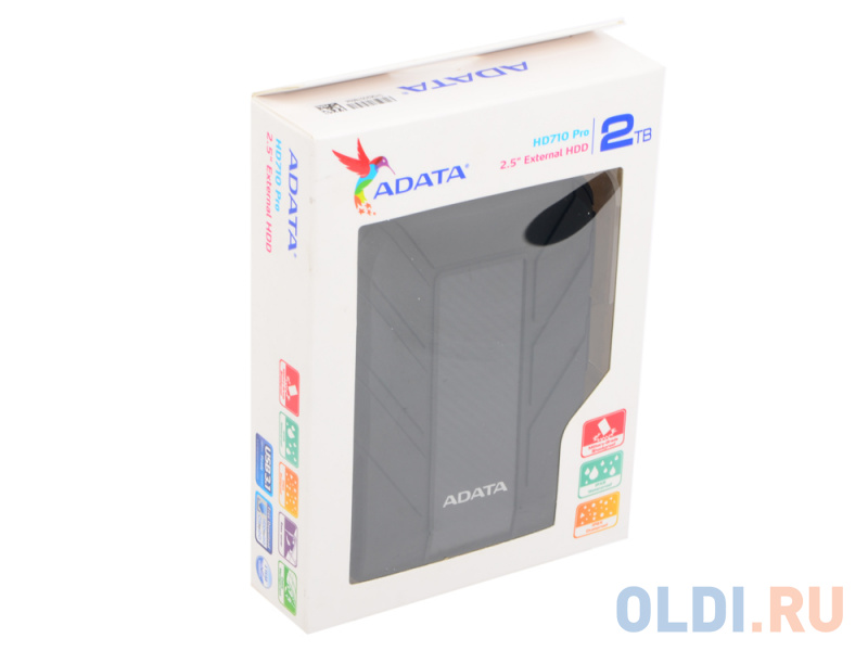 Внешний жесткий диск 2Tb Adata HD710P AHD710P-2TU31-CBK черный (2.5" USB3.0)