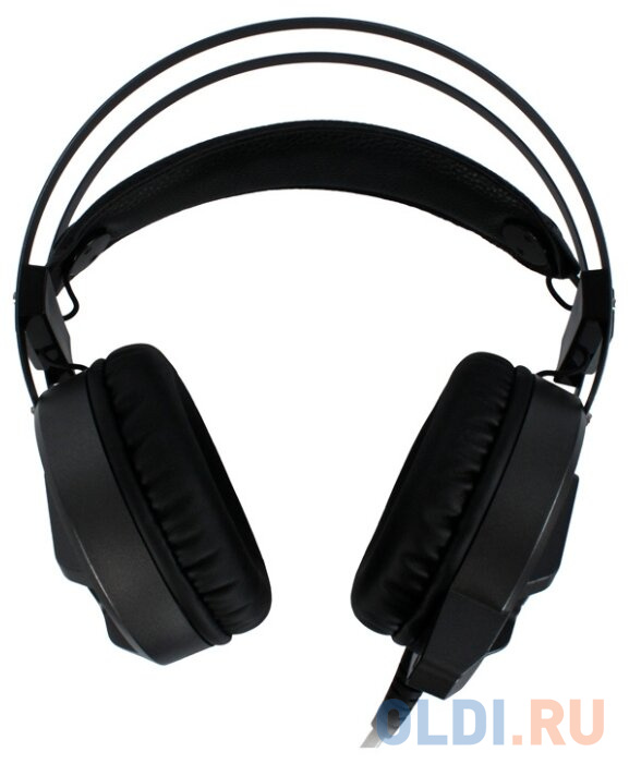Наушники с микрофоном Oklick HS-L550G черный 2.2м мониторы оголовье