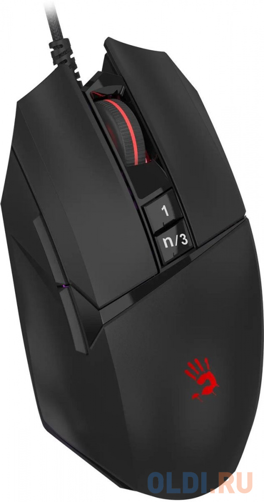 Мышь A4Tech Bloody W65 Max Mini черный оптическая (12000dpi) USB (9but)