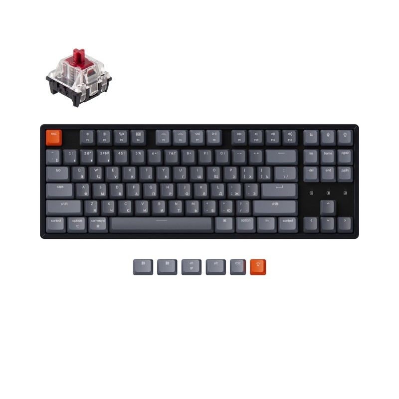 Клавиатура Keychron K8, Gateron Red Switch (K8J1) в Москвe